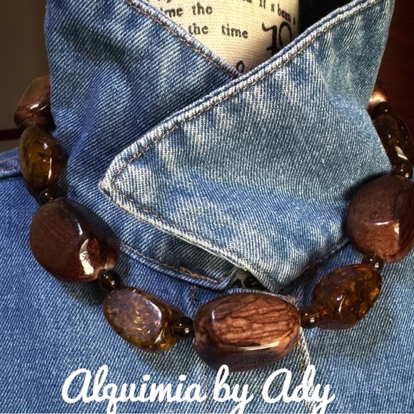 Alquimia by Ady Brown and Amber Necklace - Picture 1 of 2